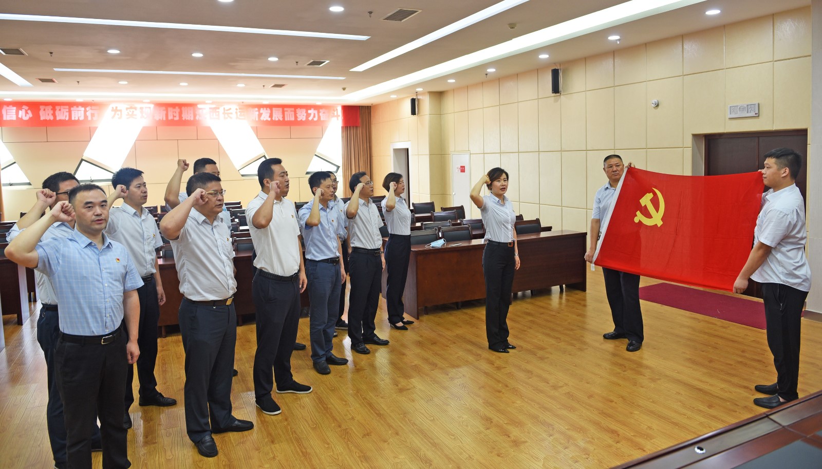 集團(tuán)機(jī)關(guān)支部開展“重溫入黨誓詞，堅(jiān)定理想信念”主題黨日活動(dòng)