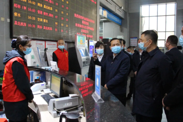 一線報(bào)道 || 九江市委常委、宣傳部部長孫金淼督查九江長途汽車站文明創(chuàng)建工作