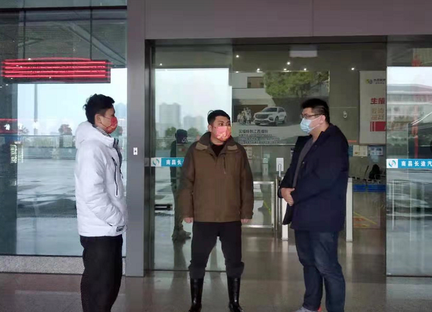 葉欣一行督查南昌長(zhǎng)途汽車(chē)西站安全運(yùn)輸及疫情防控工作