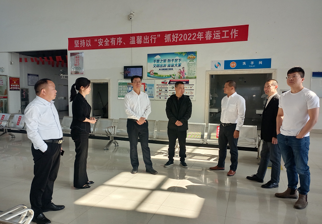 九江長運：省交通運輸廳副廳長丁光明督導(dǎo)共青公司二十大前疫情防控、安全維穩(wěn)工作