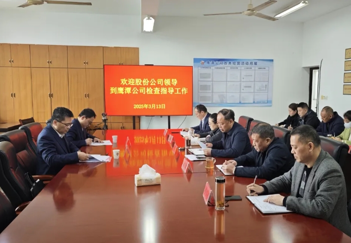 肖良芝一行到鷹潭公司檢查指導(dǎo)